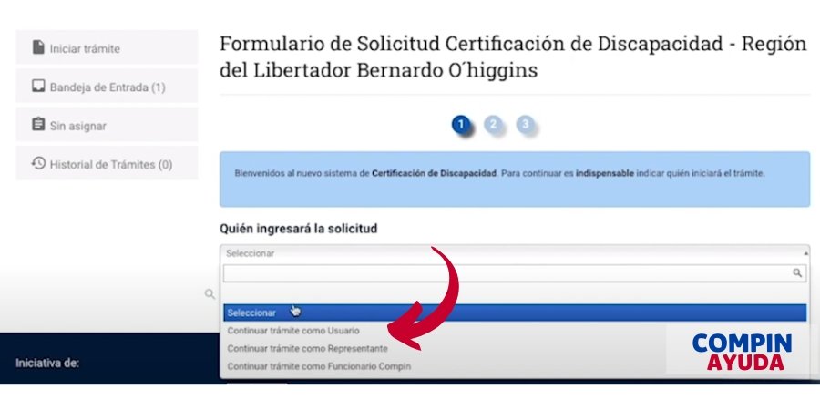 quien hace el tramite discapacidad compin